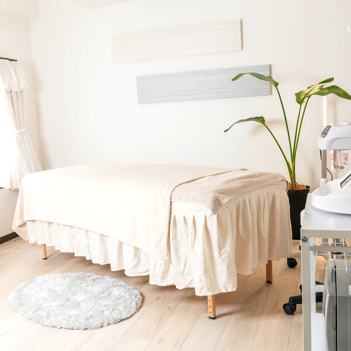 箕面のエステサロン・フェイシャルエステサロンCellulam箕面の施術ルーム写真